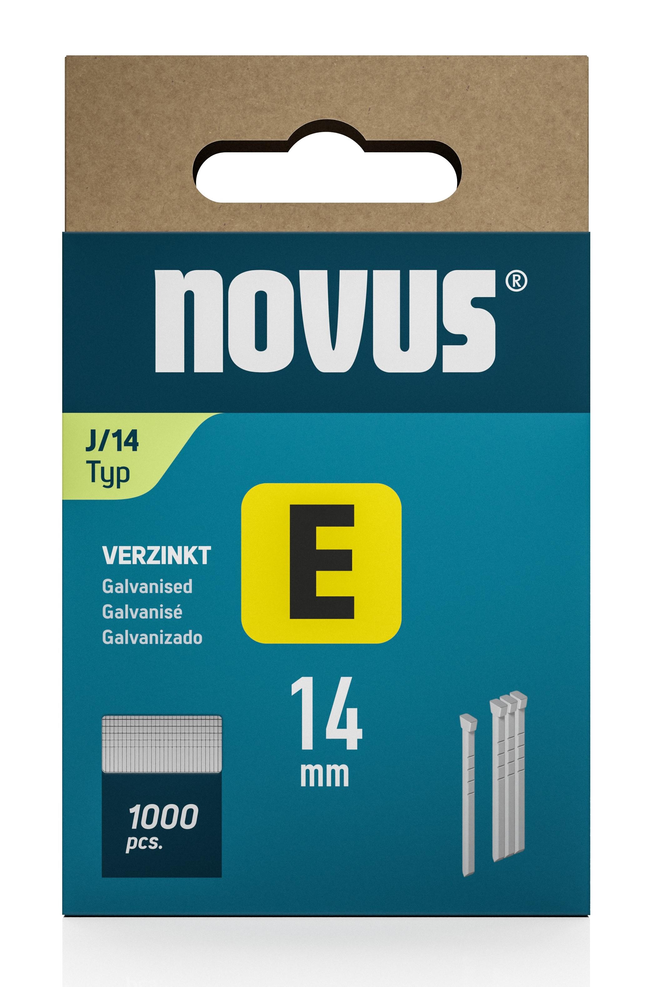 Цвяхи Novus для будівельного степлера E тип J 14 мм (044-0088) - фото 3 Цвяхи Novus для будівельного степлера E тип J 14 мм (044-0088) - фото 3