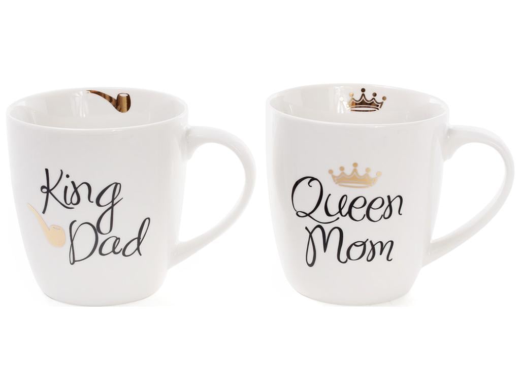 Чашка King Dad Queen Mom 520 мл набор 2 шт. (BDI-577-524)