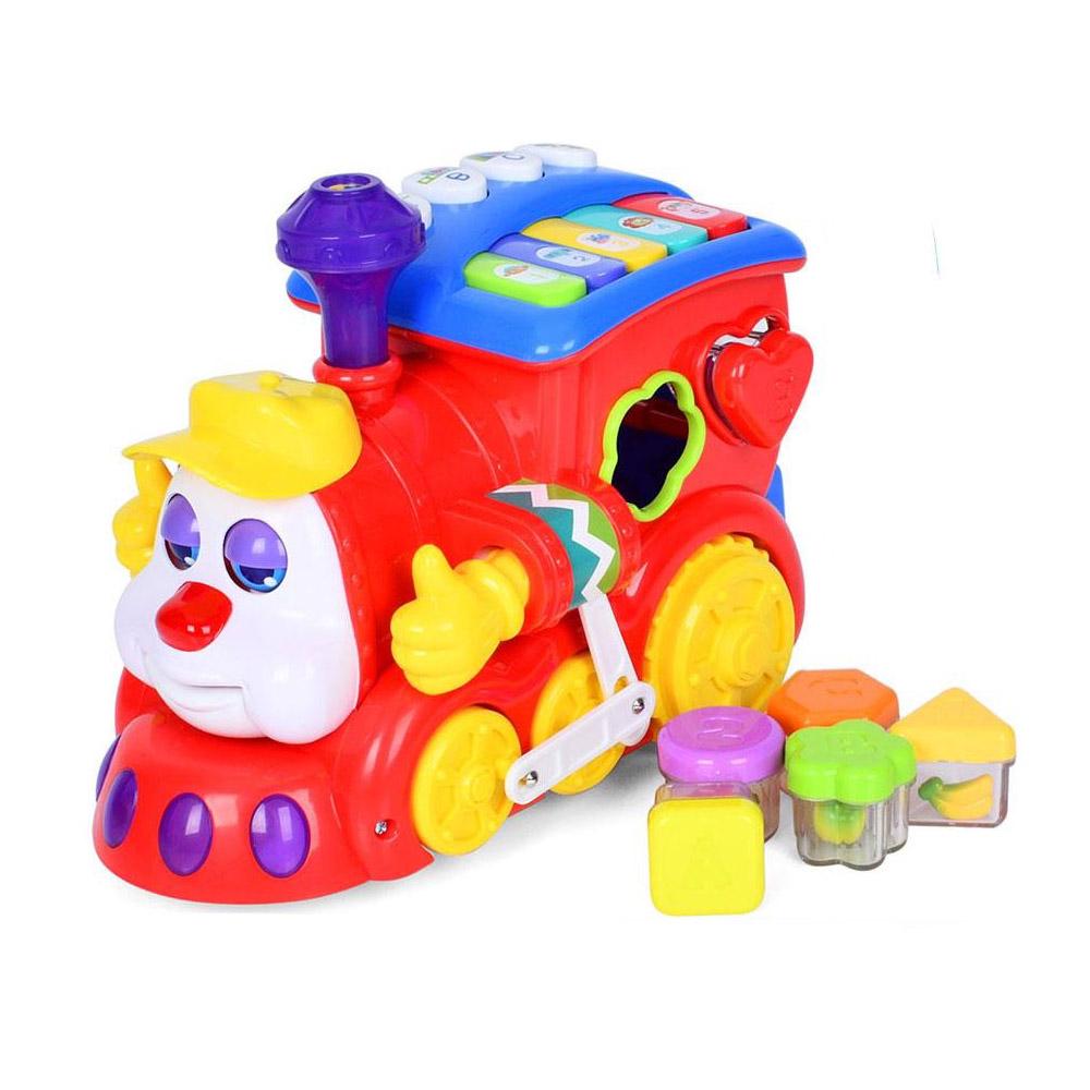 Дитячий інтерактивний паротяг-сортер піаніно (556)