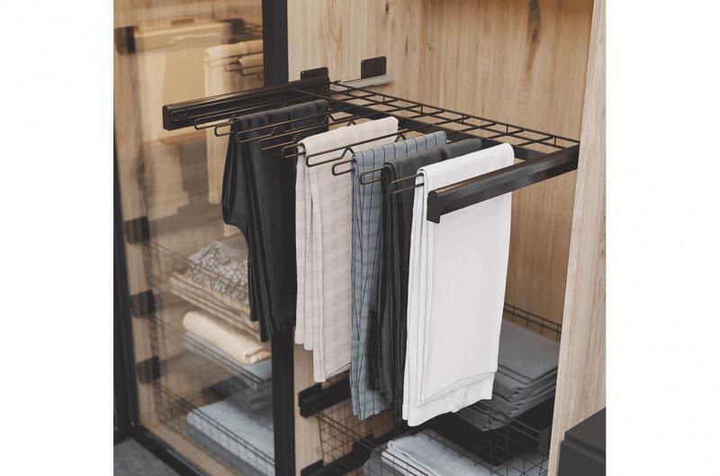 Вішалка для штанів Rejs Variant Multi без напрямних 700х480 мм Чорний матовий (WE29.0646.01.061) - фото 2