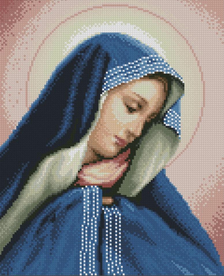 Алмазная мозаика Мадонна Долороса 30x37 см (27387)