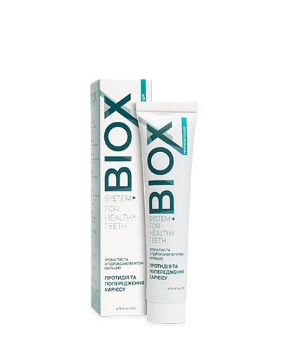Зубна паста з гідроксиапатитом кальцію Biox 75 мл (1839021539)