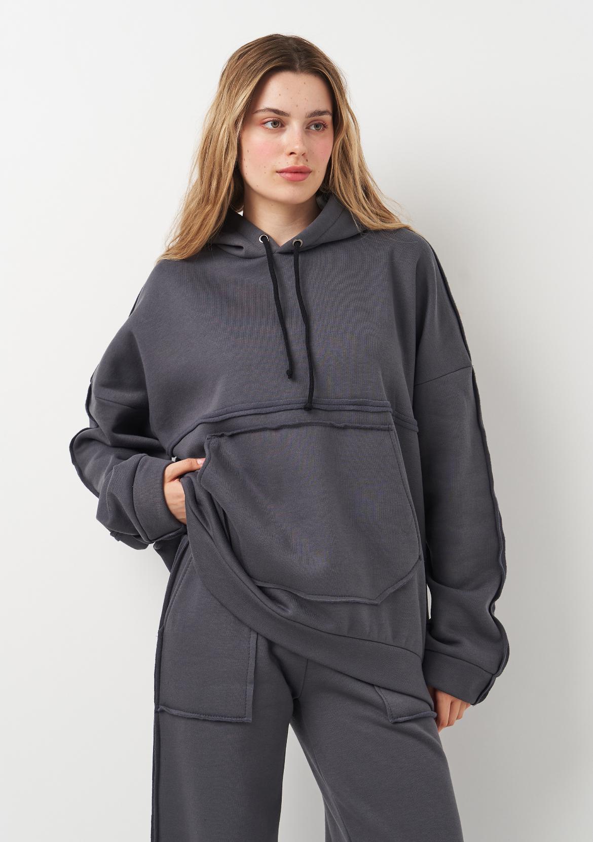 Спортивный костюм утепленный Вилена женский р. 52 Графитовый (2288073133) - фото 4 Спортивный костюм утепленный Вилена женский р. 52 Графитовый (2288073133) - фото 4