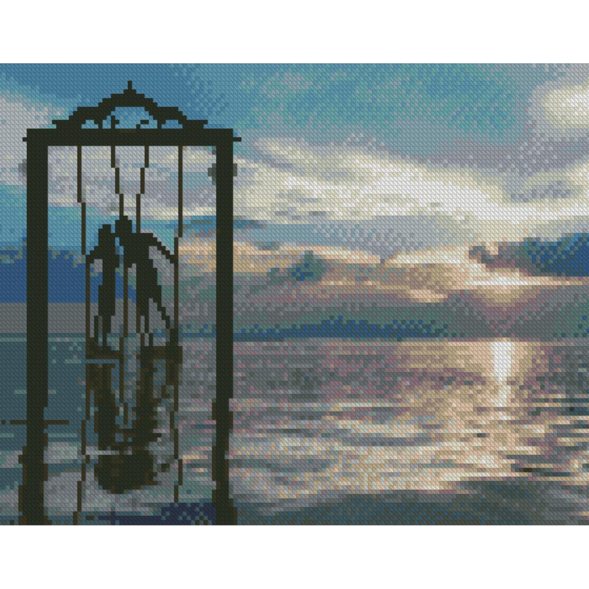 Алмазна мозаїка Strateg Преміум Гойдалка закоханих 30x40 см (HX501)