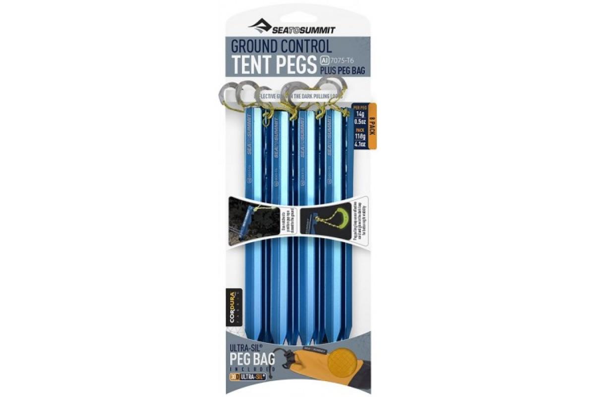 Колышки Sea To Summit Ground Control Tent Pegs Yellow (1033-STS APEGS8PK)