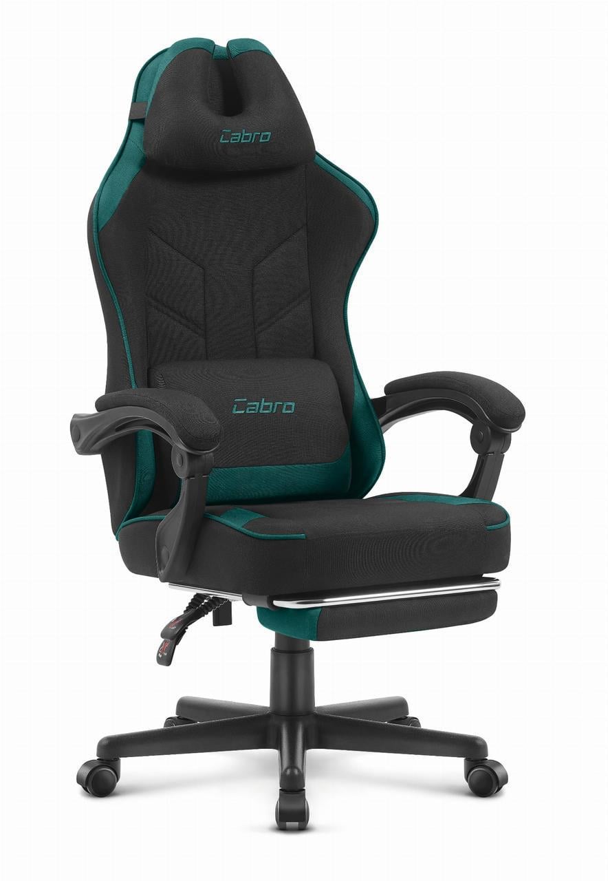 Кресло Cabro C504 ткань Black/Green (5907196010279)