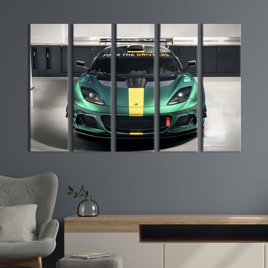 Картина на холсте Престижный автомобиль Lotus Evora 132x80 см (1347-51)