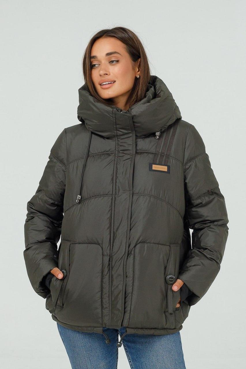 Куртка зимова 74352b коротка M Хакі