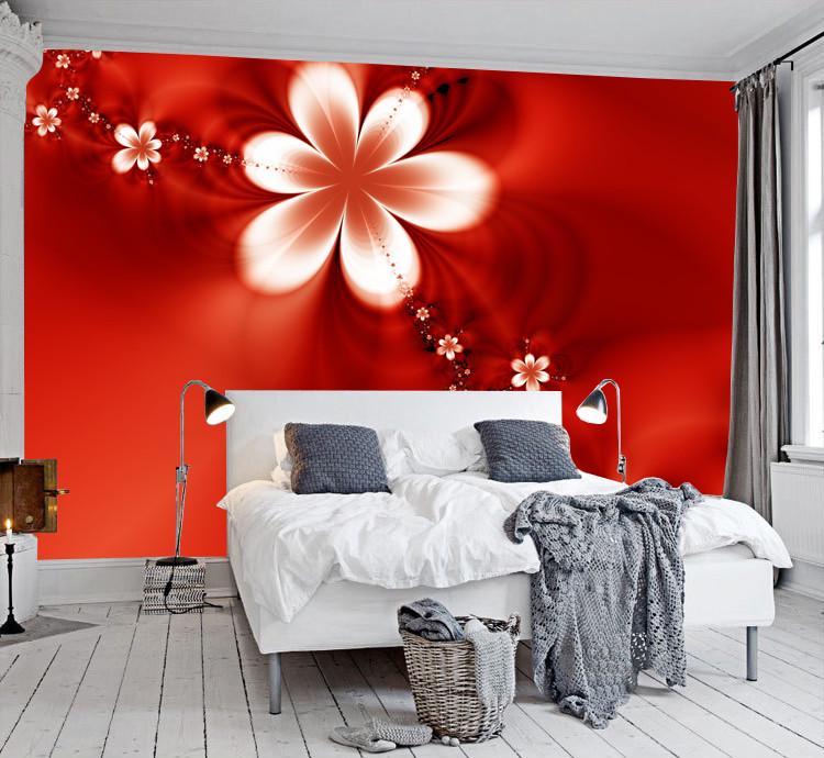 Фотообои 3D флизелиновые цветочные для спальни/зала/кухни Цветочная композиция