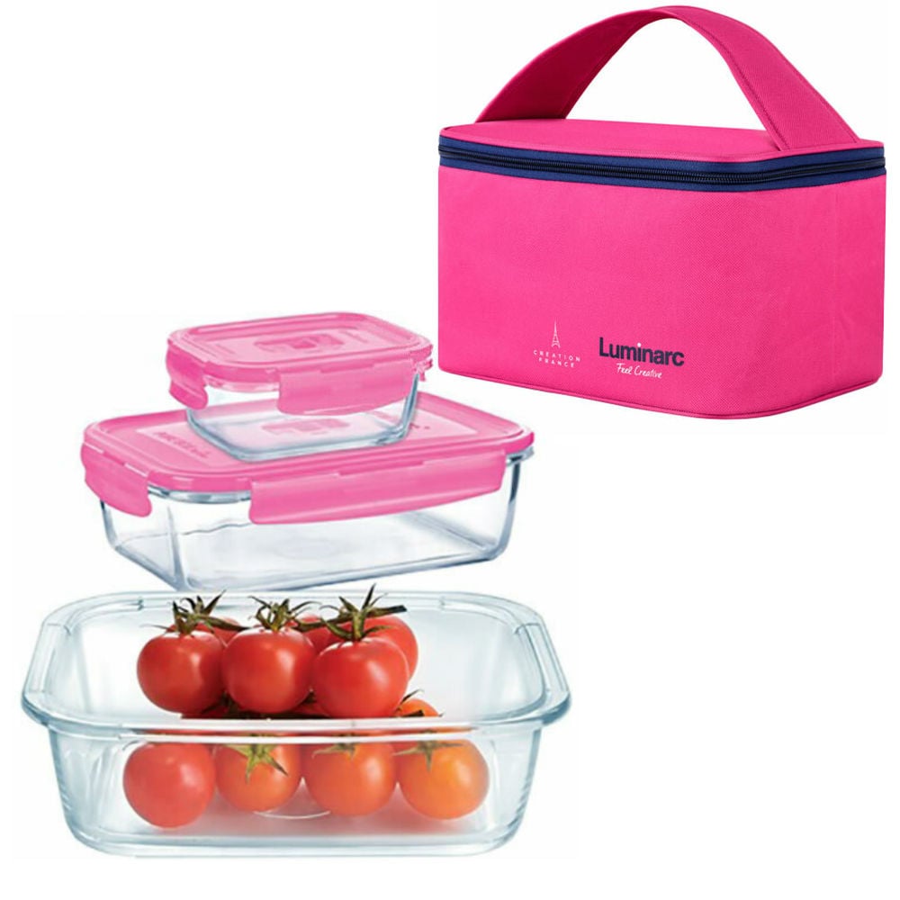 Набор контейнеров с сумкой Luminarc PURE BOX ACTIVE 3 шт. (P9972)