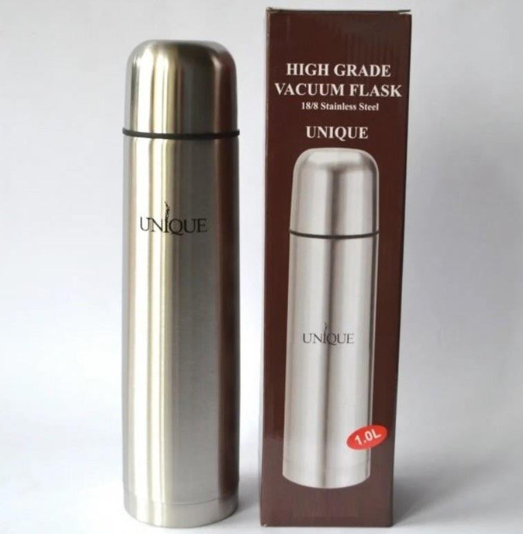 Термос UNIQUE колба з нержавіючої сталі з чохлом 1 л (146) - фото 4 Термос UNIQUE колба з нержавіючої сталі з чохлом 1 л (146) - фото 4