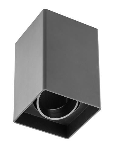 Светильник GTV RESTO потолочный 1xGU10 накладной поворотный пластик квадратный Черный (OS-RST8080KW1-00)