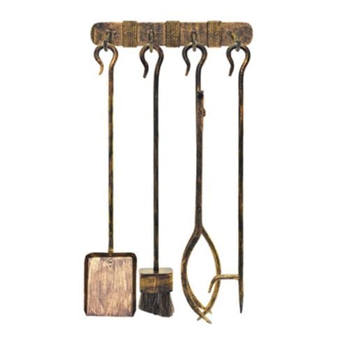 Каминный набор из кованой стали HANSA Forged Iron 4 пр. (SET 612)