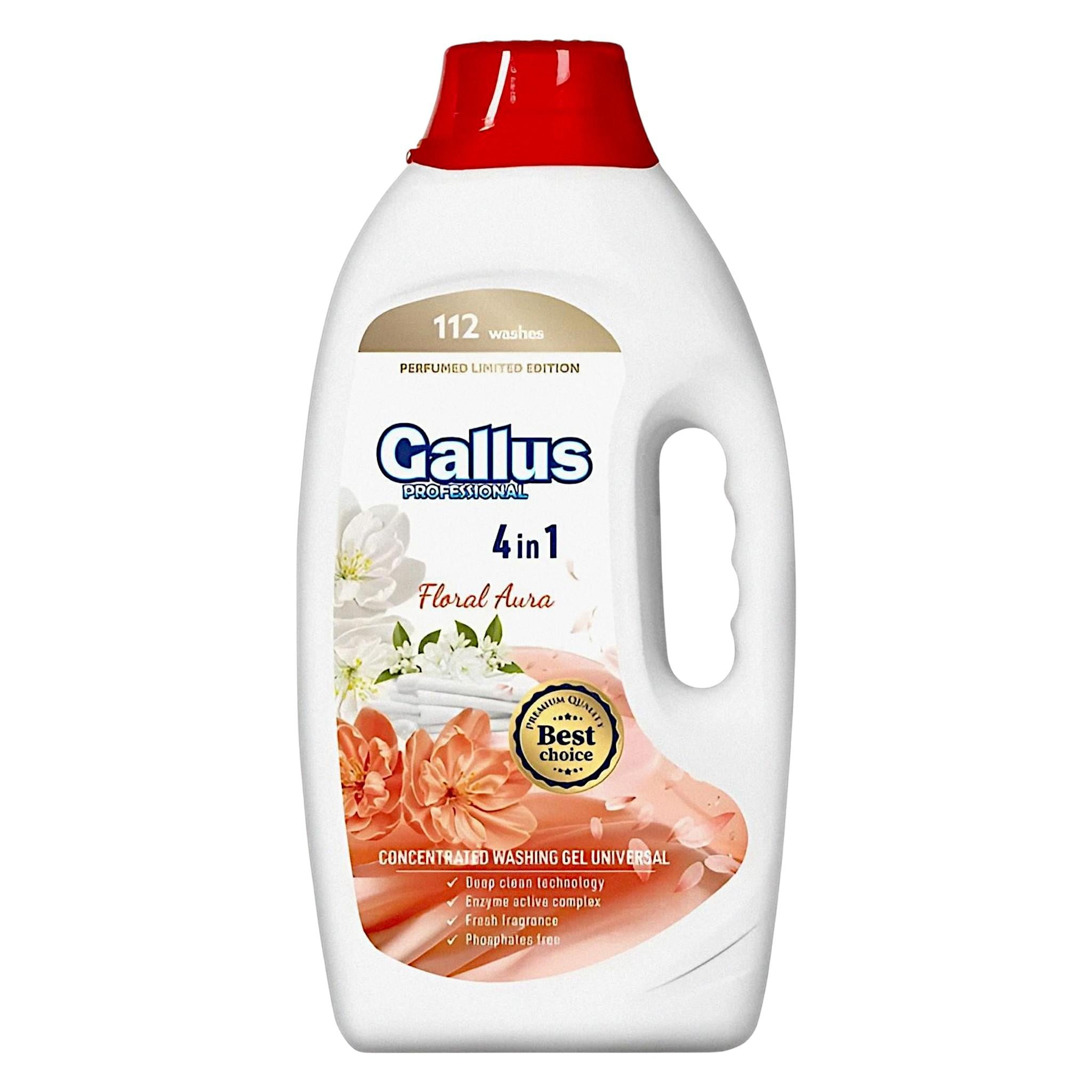 Гель концентрату парфумований для прання універсальний Gallus Professional 4в1 Floral Aura 112 прань 4,05 л (305532)