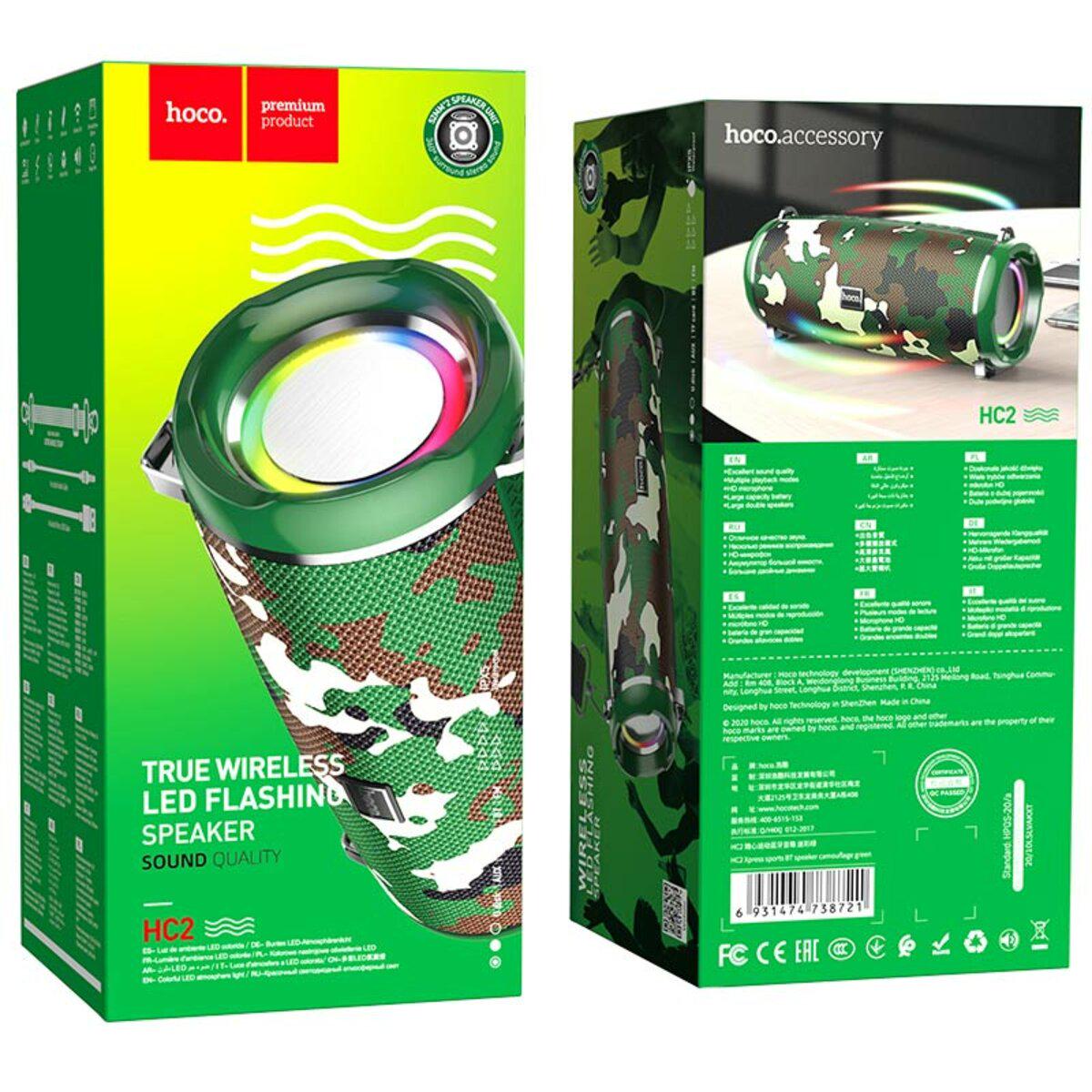 Портативная колонка HOCO HC2 Xpress Sports BT Speaker Bluetooth Camouflage (000073) - фото 4