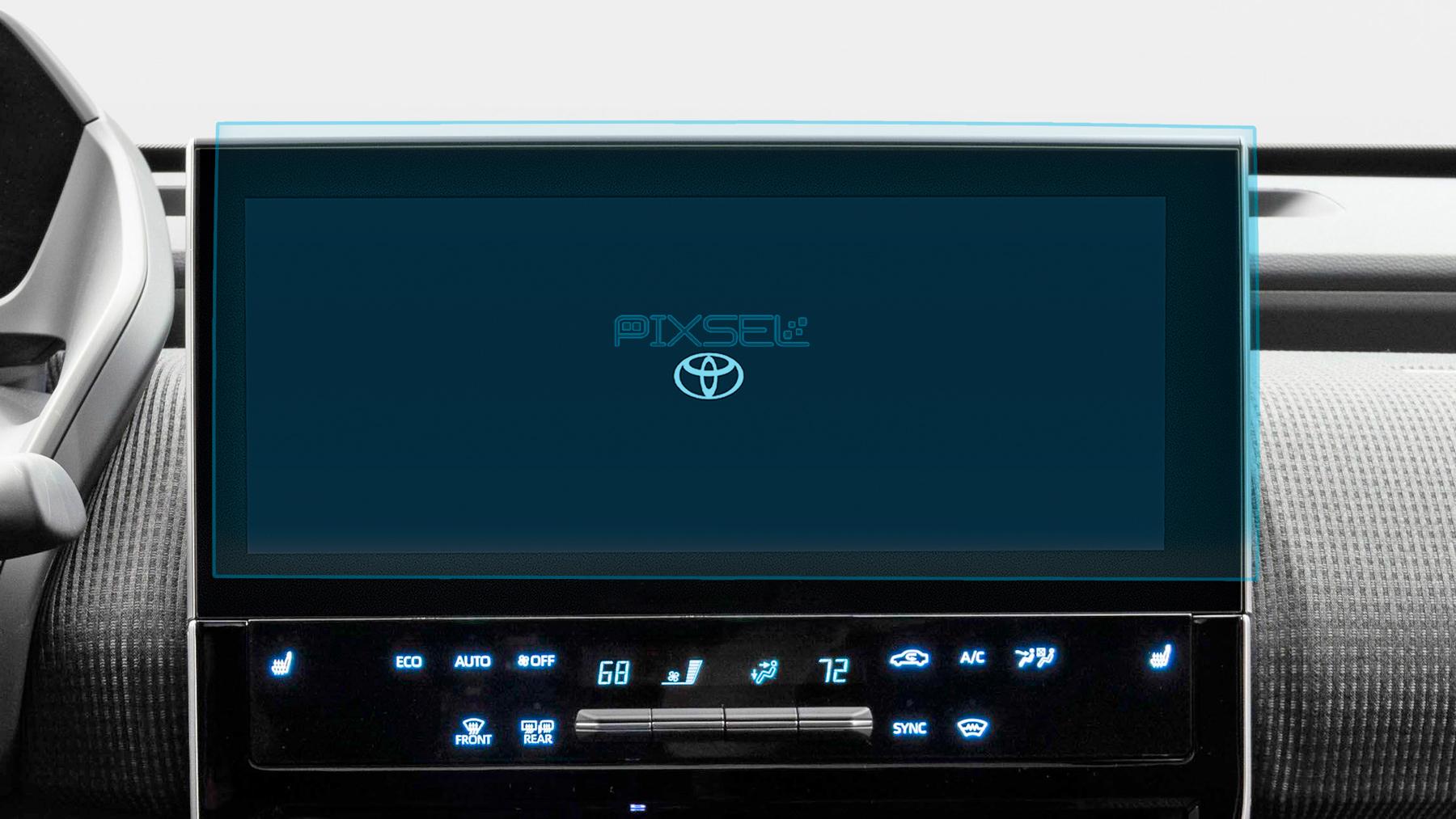Защитное стекло Pixsel гибридное матовое на монитор Toyota bZ4X 14,2" 2022