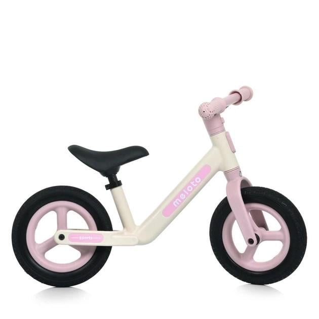 Беговел нейлоновая рама и вилка колеса PU 10" Розовый (MBB 1047-3)