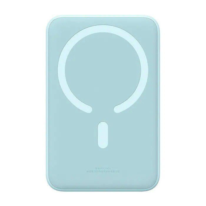 Повербанк BASEUS Magnetic Mini 20000mAh 20W з бездротовою зарядкою Qi 15W Blue (PPCX150003)