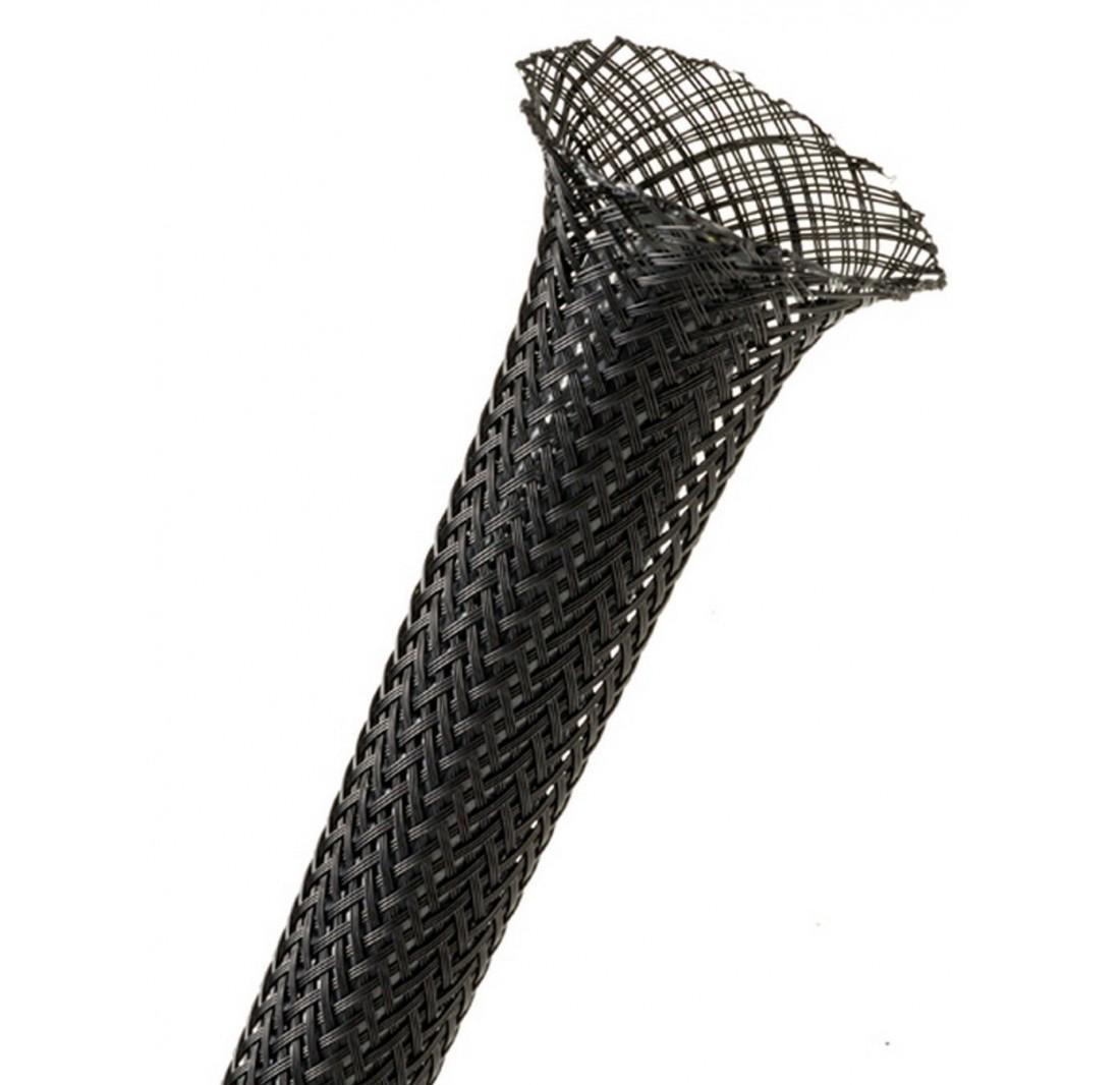 Кабельная оплетка круглая Techflex PTN0,50BK PET-1,27 см растяжка 6,3-19,0 ​​мм Черный