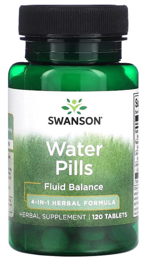 Комплекс для баланса жидкости Swanson Water Pills 120 таблеток Комплекс для баланса жидкости Swanson Water Pills 120 таблеток