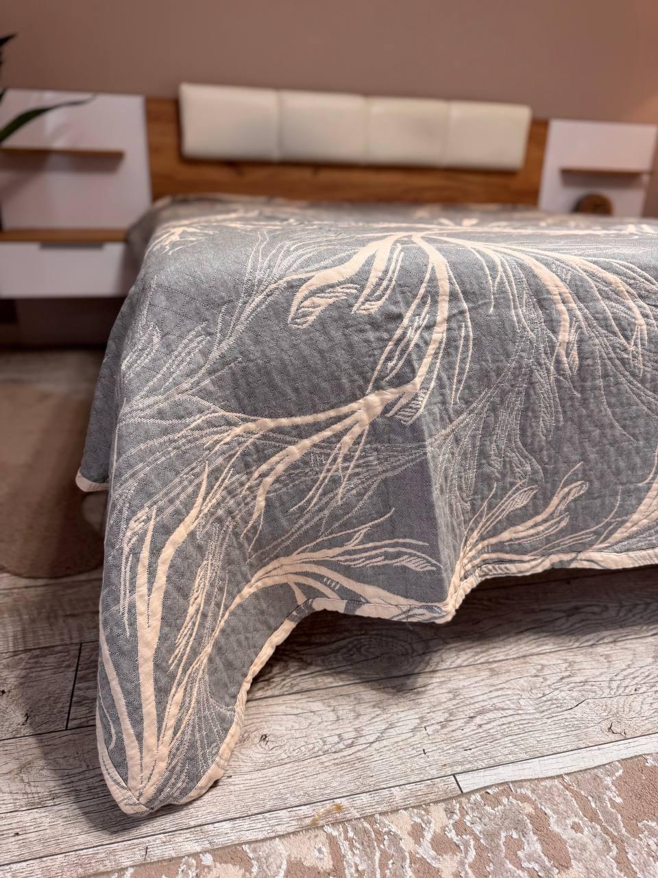 Покривало на ліжко полуторний 150х200 см Бежевий (Д-al-muslin205-003) - фото 5 Покривало на ліжко полуторний 150х200 см Бежевий (Д-al-muslin205-003) - фото 5