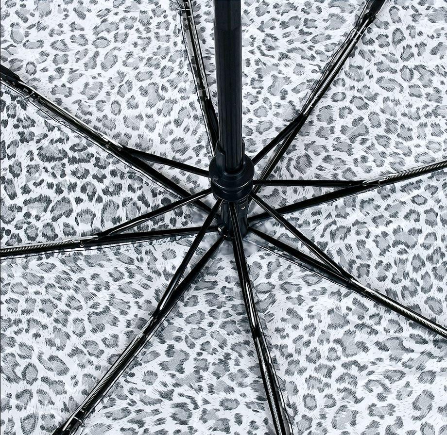 Зонтик складной автомат Jaguar 8 спиц купол 110 см Black (30252) - фото 2 Зонтик складной автомат Jaguar 8 спиц купол 110 см Black (30252) - фото 2
