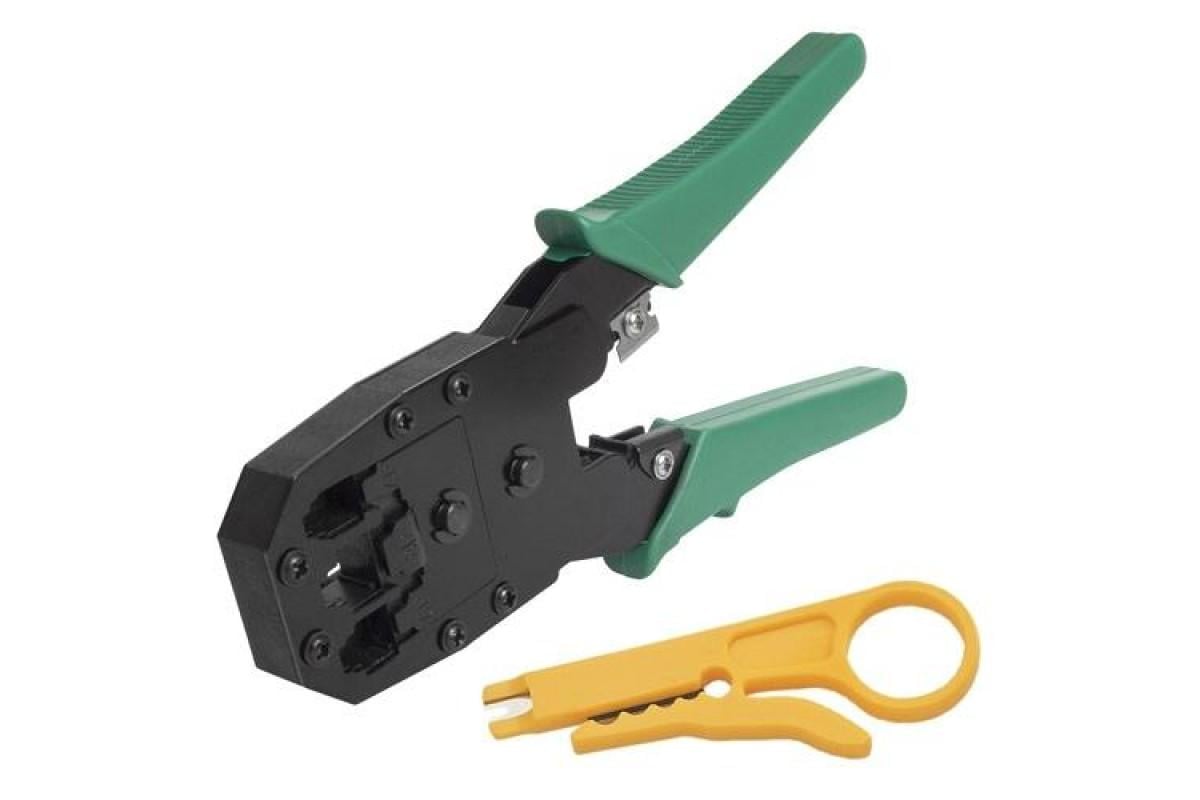 Инструмент обжимной для RJ45/RJ11/RJ12 Green (313244)