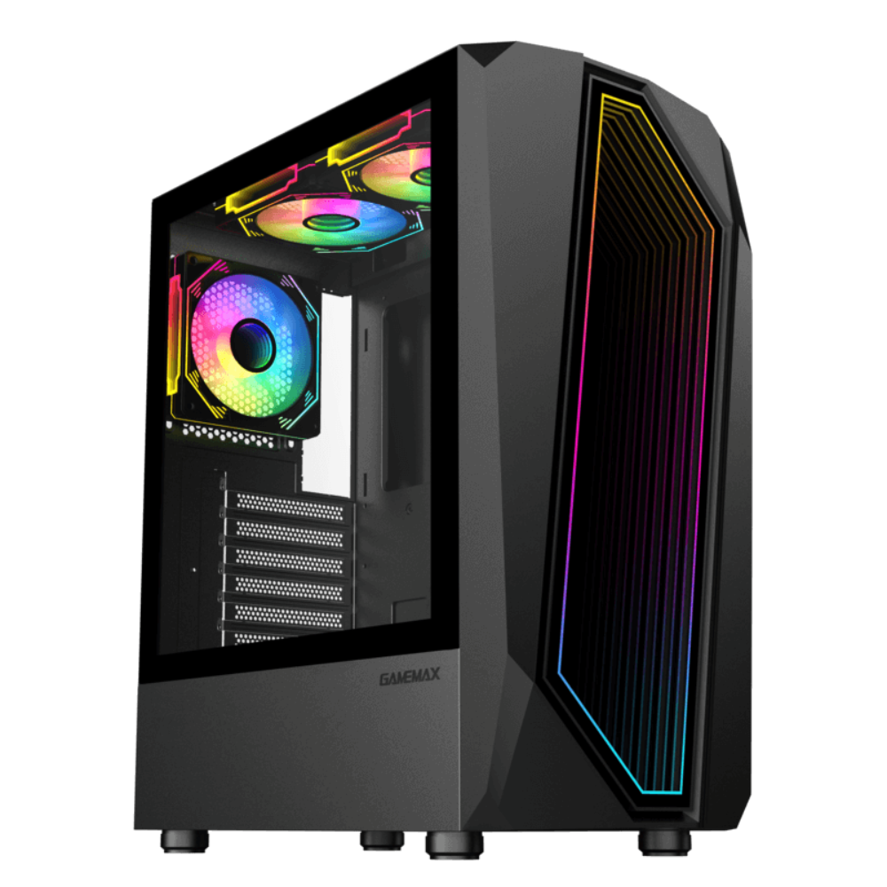Корпус GameMax Time Bandit ATX, черный, 0.6 мм, без блока питания