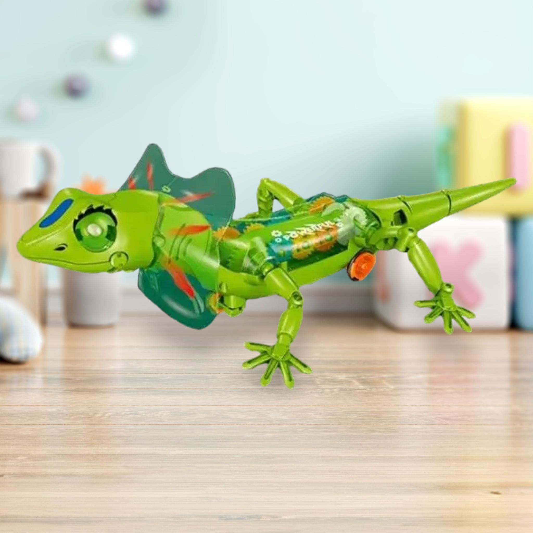 Робот Ящерица Rong Xian Yi Lizard Remote Controlled Green звуковые и световые эффекты на радиоуправлении (R_ZR 2102 ) - фото 3