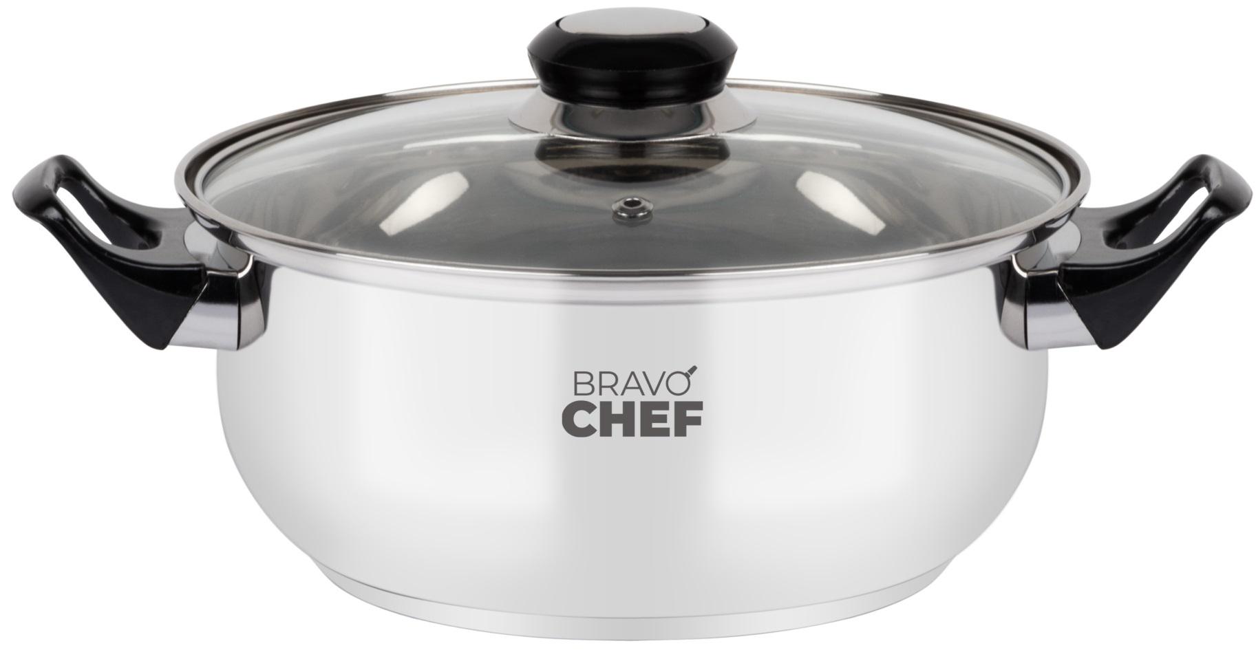 Каструля Bravo Chef BC-2002-22 3,5 л Нержавіюча сталь (14390581)