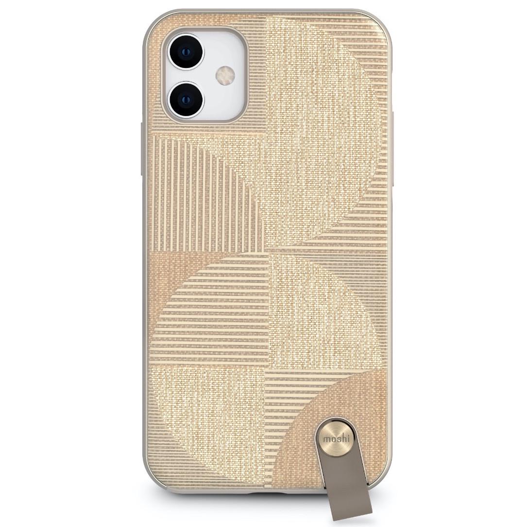Чехол накладка Moshi Altra Slim Case with Wrist Strap Sahara Beige for iPhone 11, Sahara Beige (99MO117304)