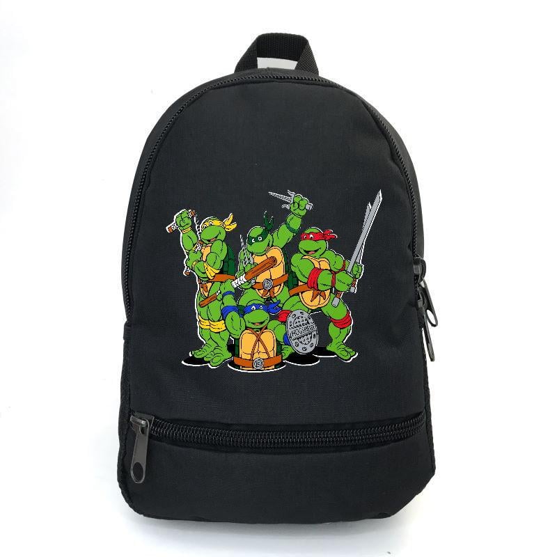 Школьный рюкзак Cappuccino Toys ninja turtle-05 с принтом Черепашки ниндзя 12,5 л Черный (1381809872)