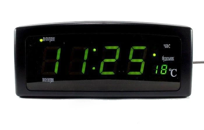 Часы настольные CX 818 с будильником и с термометром Green (17945648) Часы настольные CX 818 с будильником и с термометром Green (17945648)