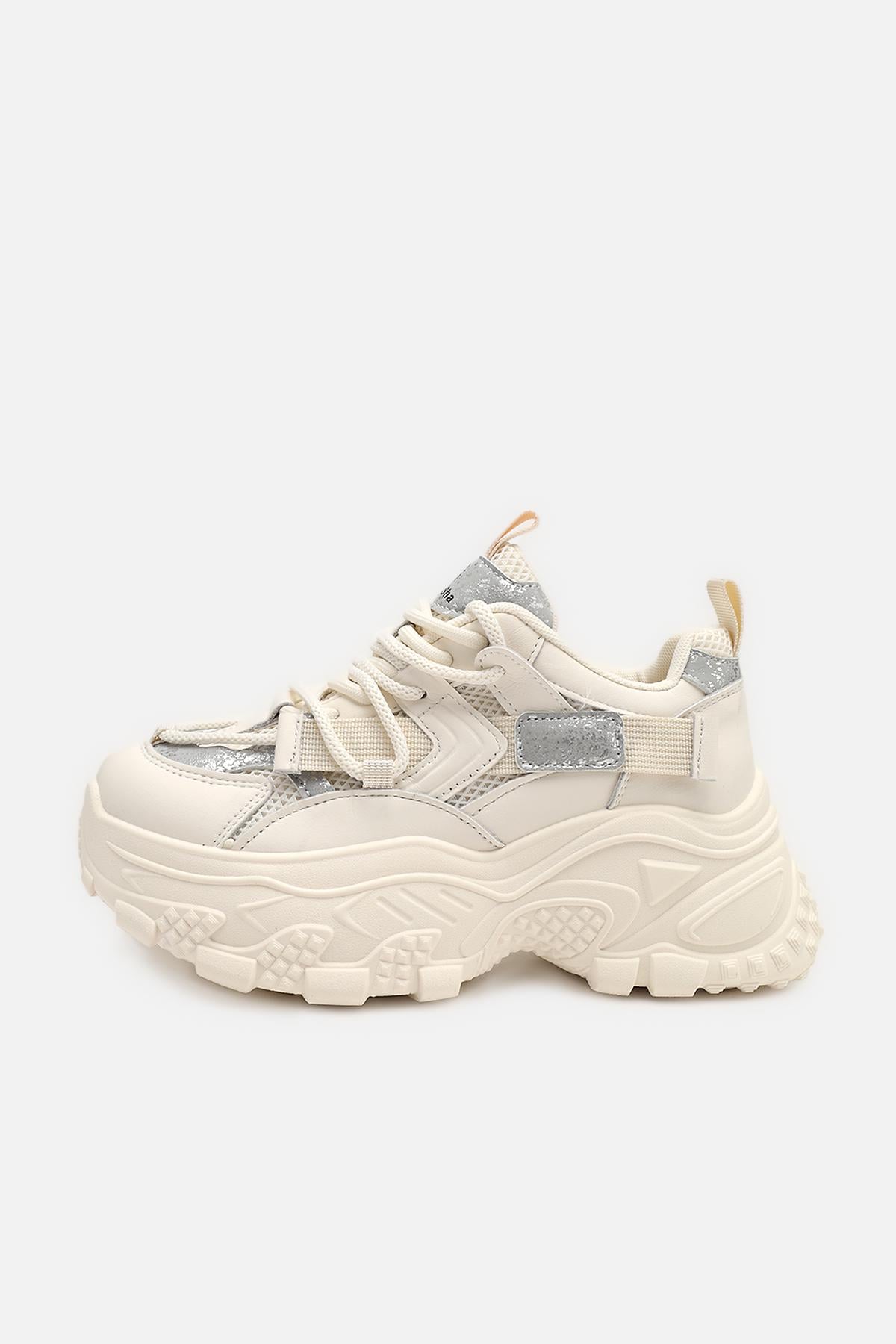 Кроссовки для девочки ЦБ-00272894 р. 34,5 Молочный (SKT001052664)