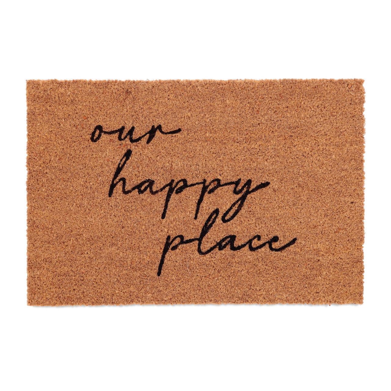 Коврик Relaxdays Our happy place из кокосового волокна 60x40 см (10046158) Коврик Relaxdays Our happy place из кокосового волокна 60x40 см (10046158)