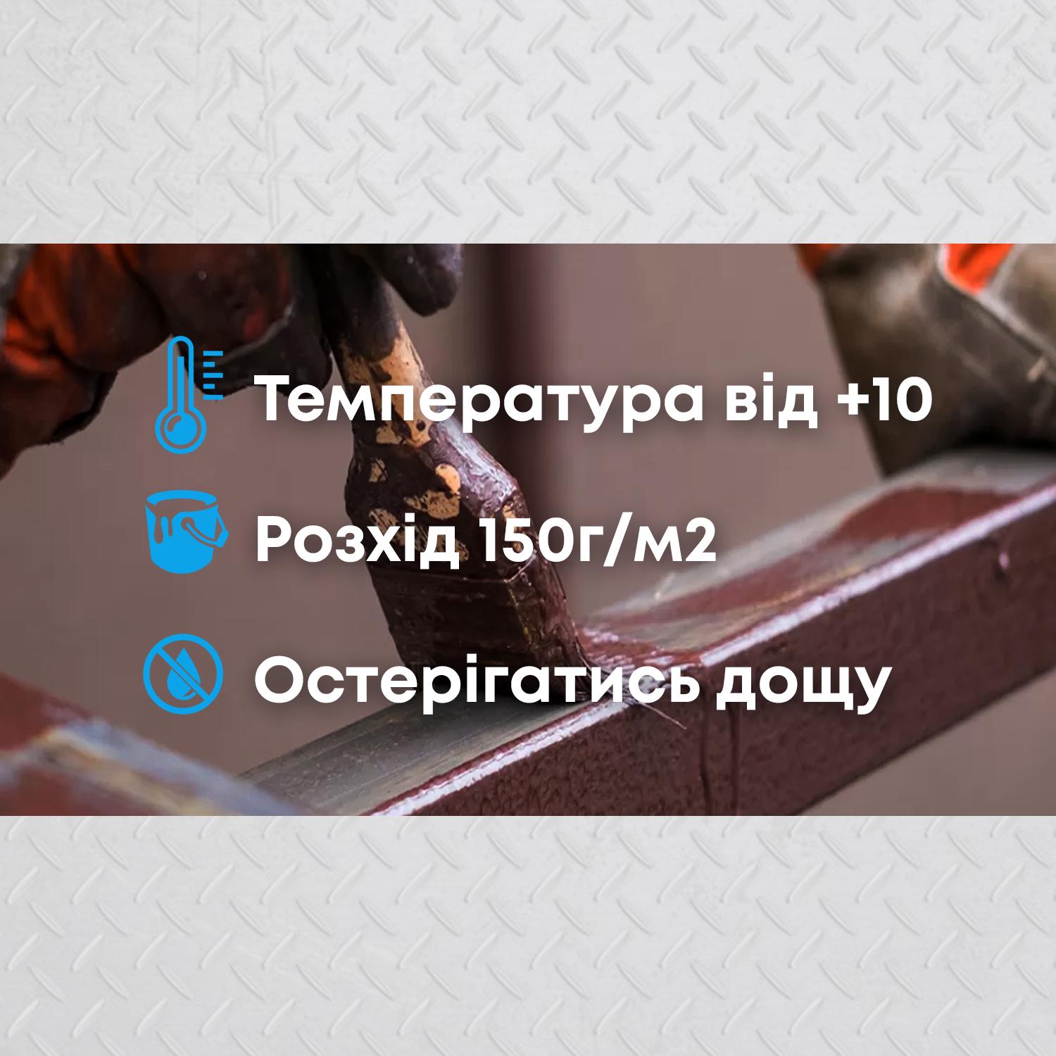 Епоксидна фарба для металу антиіржа 1 кг RAL 7012 Темно-сірий - фото 2