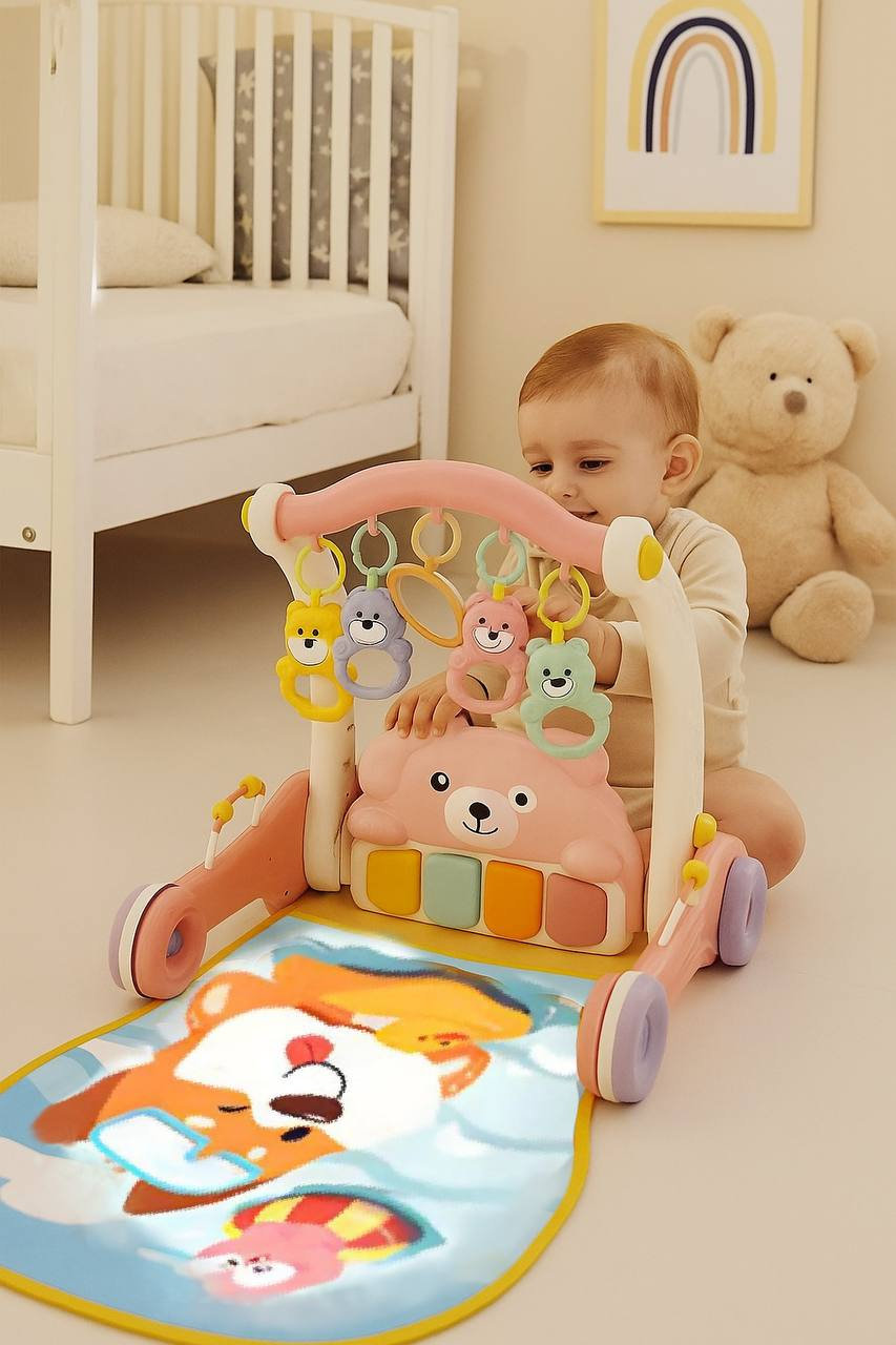 Ходунки-каталка дитячі Fun Game HE0613 3в1 з килимком та ігровим центром (2661186880) - фото 3 Ходунки-каталка дитячі Fun Game HE0613 3в1 з килимком та ігровим центром (2661186880) - фото 3