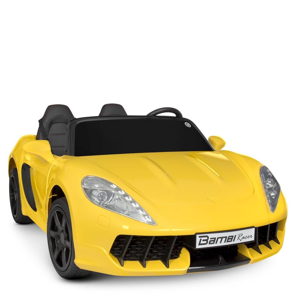 Детский двухместный электромобиль Bambi Porsche Cayman 180W M 4055AL Желтый (549442299)