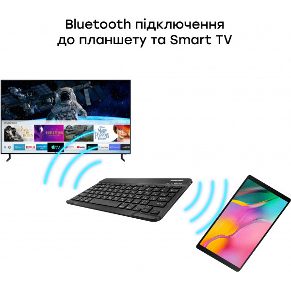 Беспроводная bluetooth-клавиатура Airon Easy Tap для Smart TV и планшета (6421) - фото 7