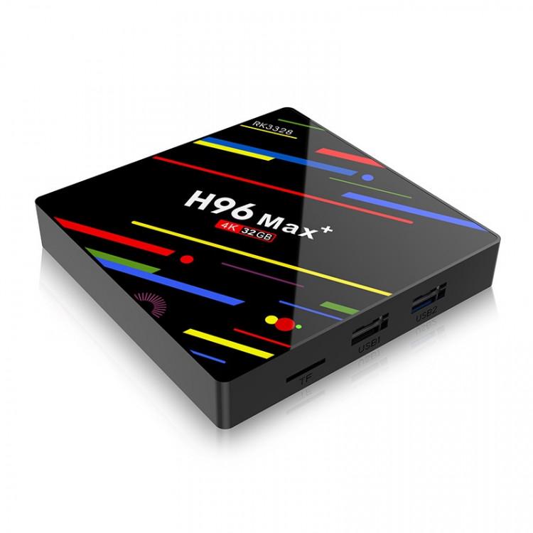 ТВ Андроїд приставка H96 Max Plus чотириядерний ARM Cortex-A53 4 ГБ DDR3 32 ГБ відео 4K Android 9 - фото 2