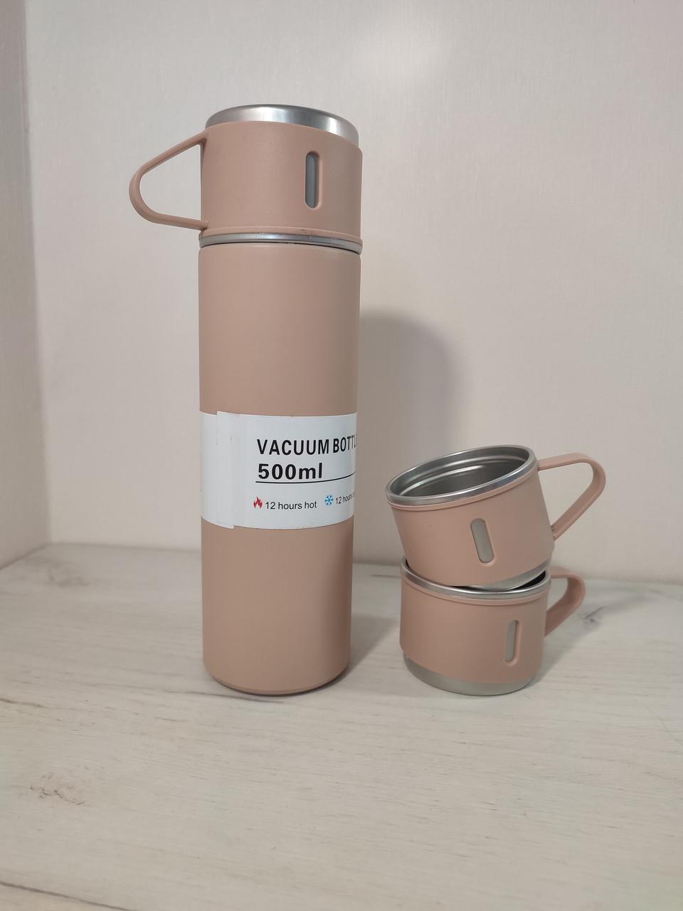 Термос Vacuum Flask SET вакуумный из нержавеющей стали Розовый - фото 2 Термос Vacuum Flask SET вакуумный из нержавеющей стали Розовый - фото 2