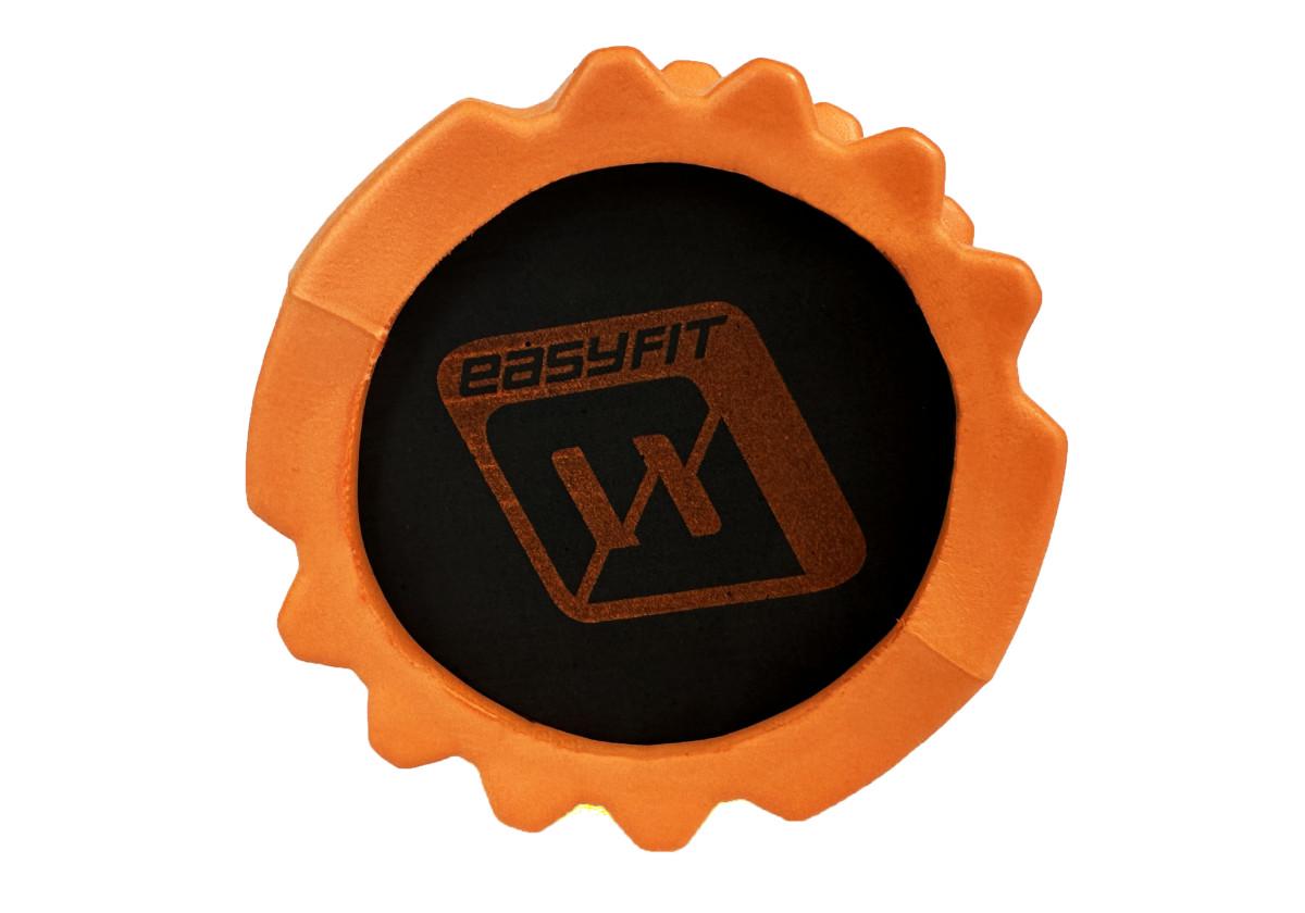 Массажный ролик EasyFit Solid Roller v.1.1s 33 см Оранжевый (EF-2050-Or) - фото 5