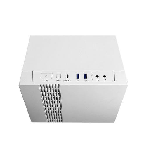 Корпус Chieftec UNI UK-02W-OP ATX no PSU Cube White (9823180) - фото 5