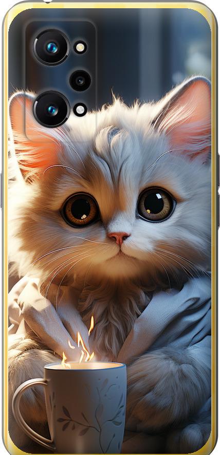 Чехол на Realme GT Neo 3T White cat (5646u-2960-42517)