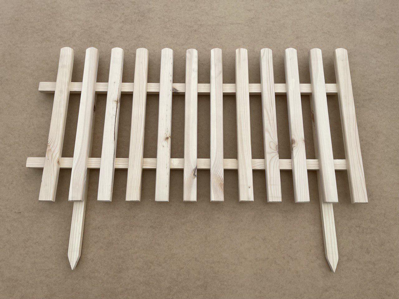 Забор садовый деревянный 1000х500 мм (wd- 026) - фото 2