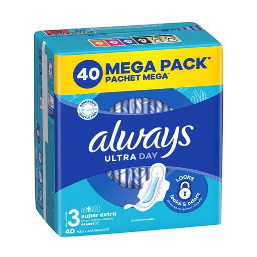 Прокладки гигиенические Always Ultra Day&Night 40 шт. 6 капель