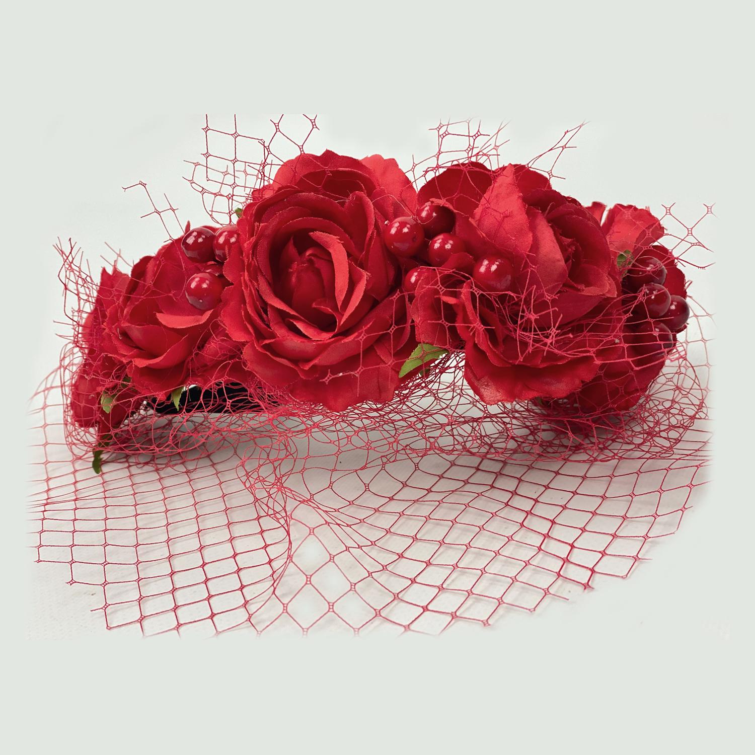 Венок Seta Decor Helena с вуалью (20-908RD)