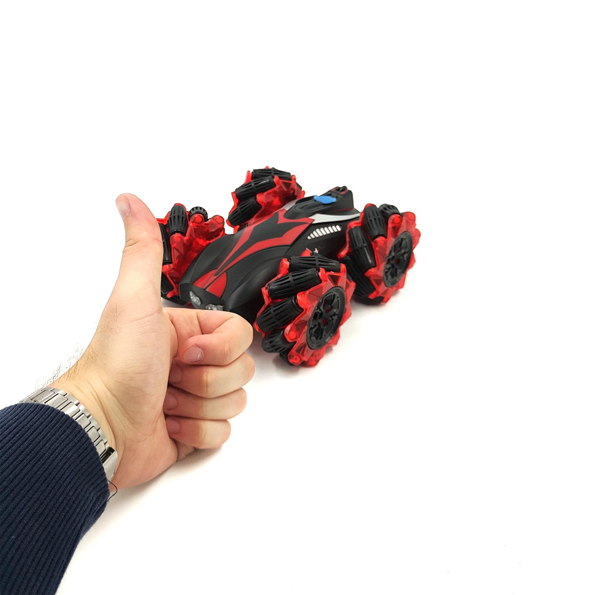 Машинка перевертыш Stunt Elf трюковая с пультом управления/парогенератором/подсветкой 3,7 V 18 см Красный (117062k) - фото 7 Машинка перевертыш Stunt Elf трюковая с пультом управления/парогенератором/подсветкой 3,7 V 18 см Красный (117062k) - фото 7