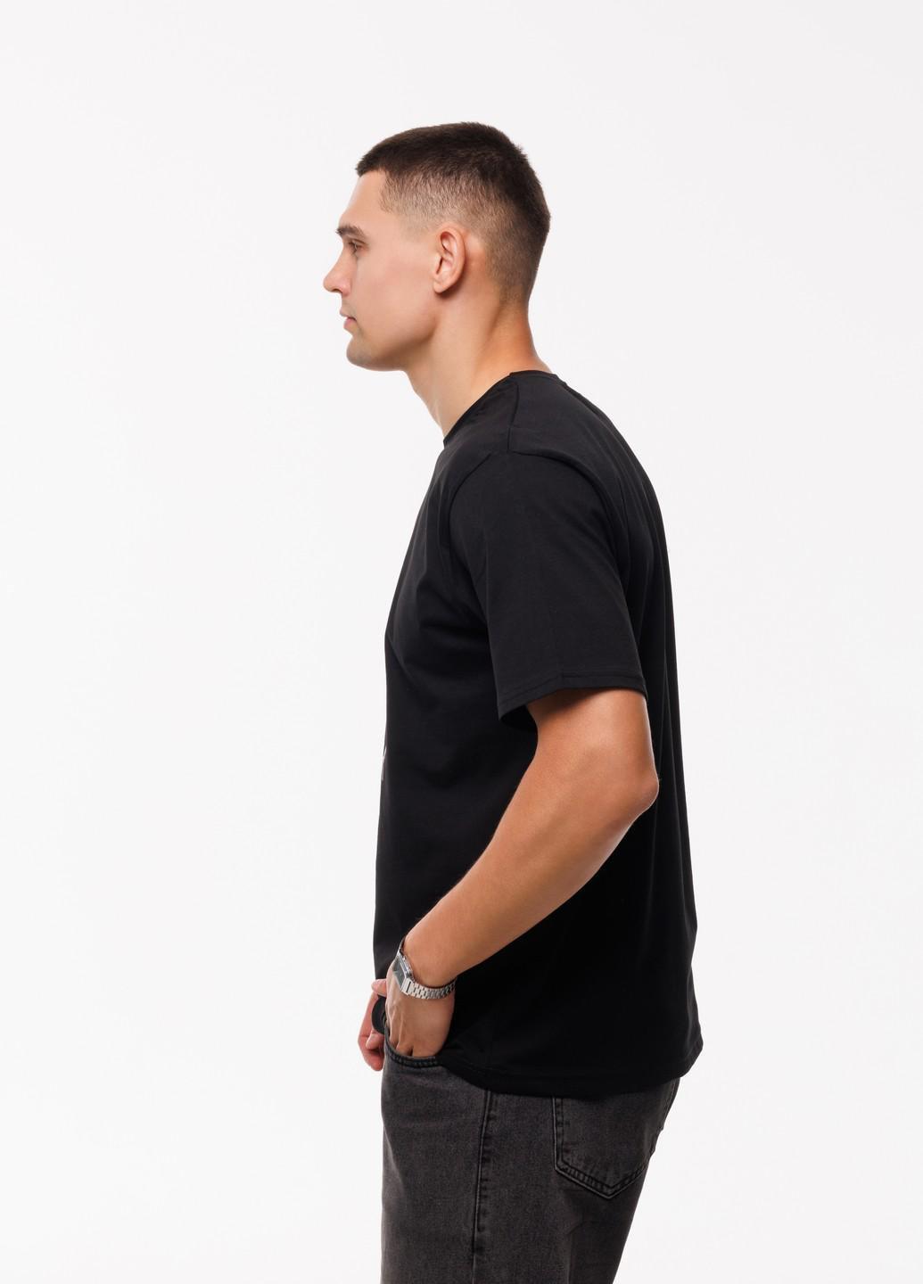 Мужская футболка No problama Наталюкс 4XL Черный (1218043290971) - фото 2