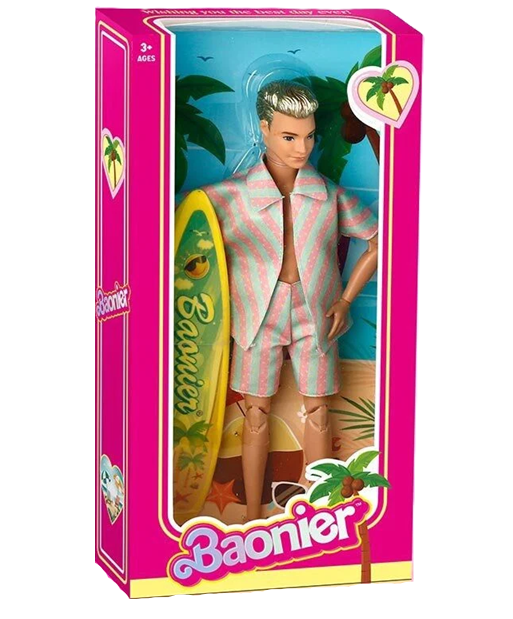 Кукла JJ 8764-2 Q/96/2 с аксессуарами и доской для серфинга 29 см (25583949)